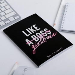 Ежедневник в тонкой обложке Like girlboss А5, 80 листов